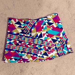 Fleece cover up mini skirt